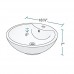 V2702-White Porcelain Vessel Sink Chrome Ensemble with 753 Vessel Faucet (Bundle - 3 Items: Sink  Faucet  and Pop Up Drain) - B01LFESEEI